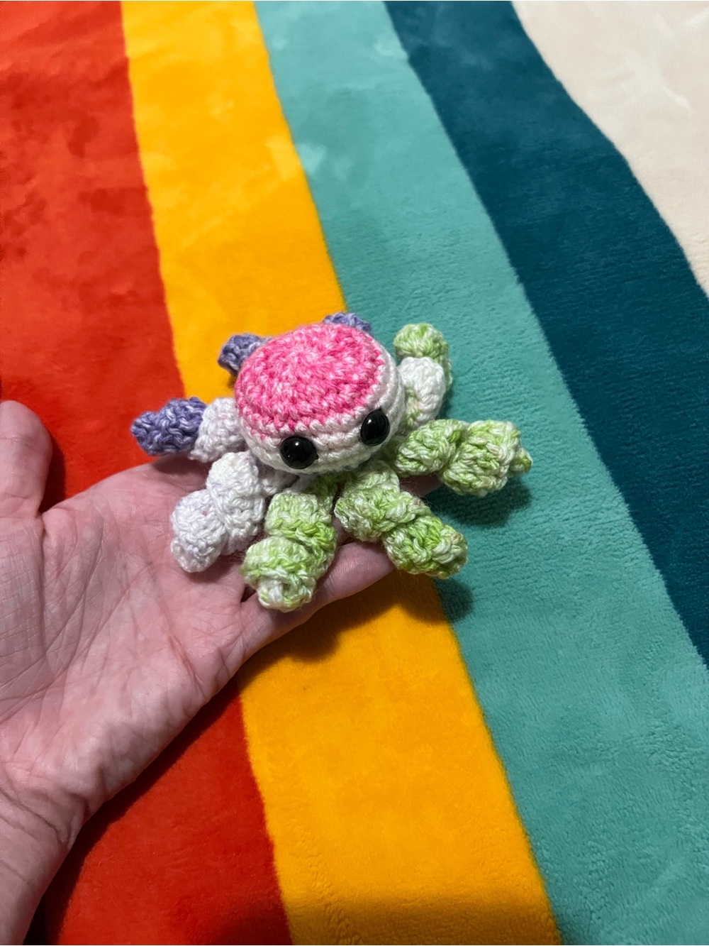 Little Colorful Crocheted Octopus 🐙